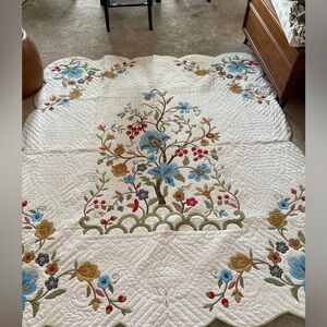 Handmade Tree of Life Quilt- signed 1971